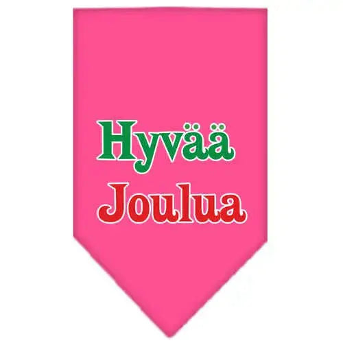 Hyvaa-Joulua-Screen-Print-Bandana-Bright-Pink-Small-GreatEagleInc-319829785
