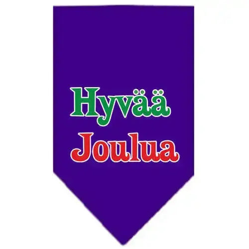Hyvaa-Joulua-Screen-Print-Bandana-Purple-Large-GreatEagleInc-333834950