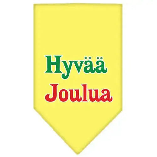 Hyvaa-Joulua-Screen-Print-Bandana-Yellow-Small-GreatEagleInc-319829270