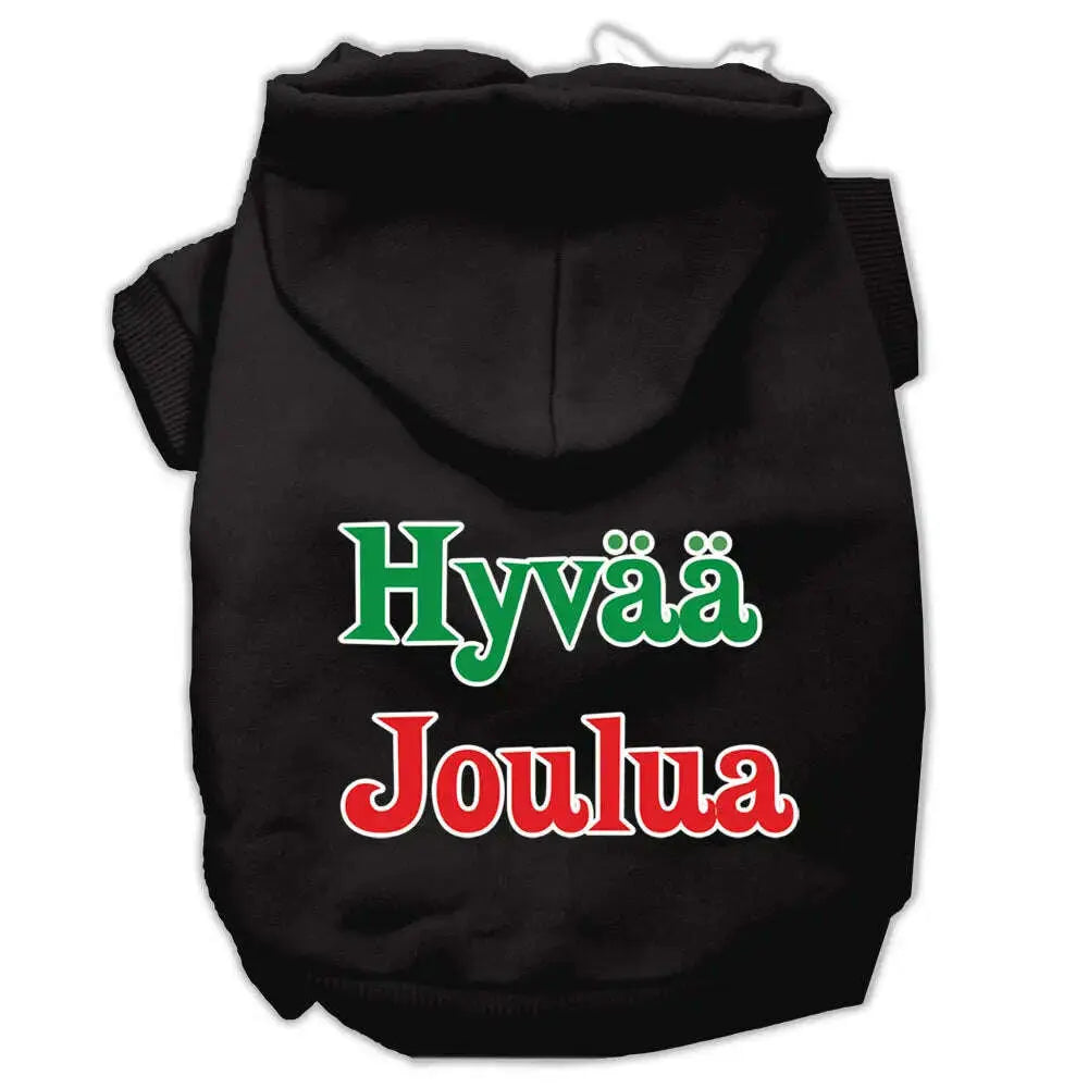 Hyvaa-Joulua-Screen-Print-Pet-Hoodies-Black-L-GreatEagleInc-319382455