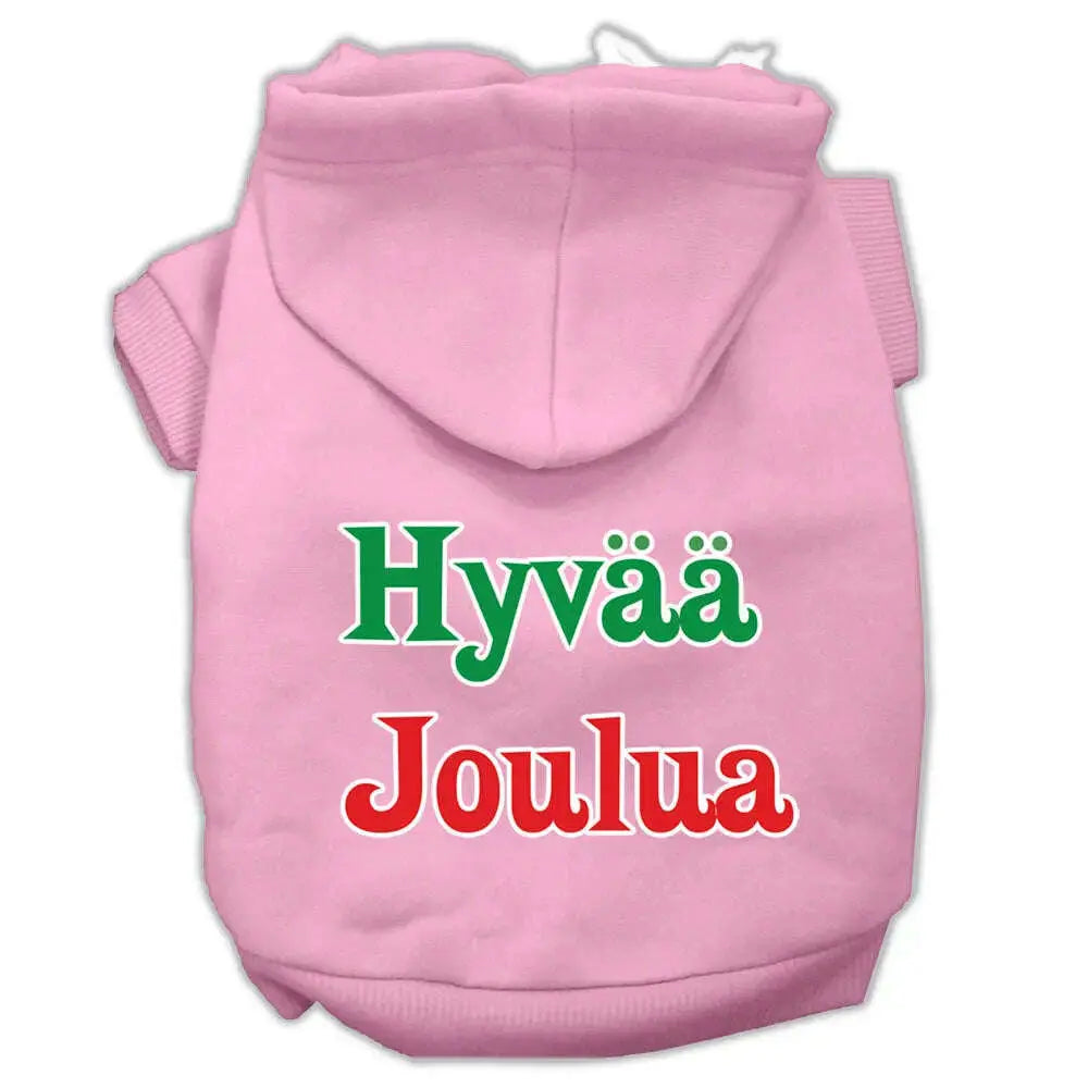 Hyvaa-Joulua-Screen-Print-Pet-Hoodies-Light-Pink-M-GreatEagleInc-319380870