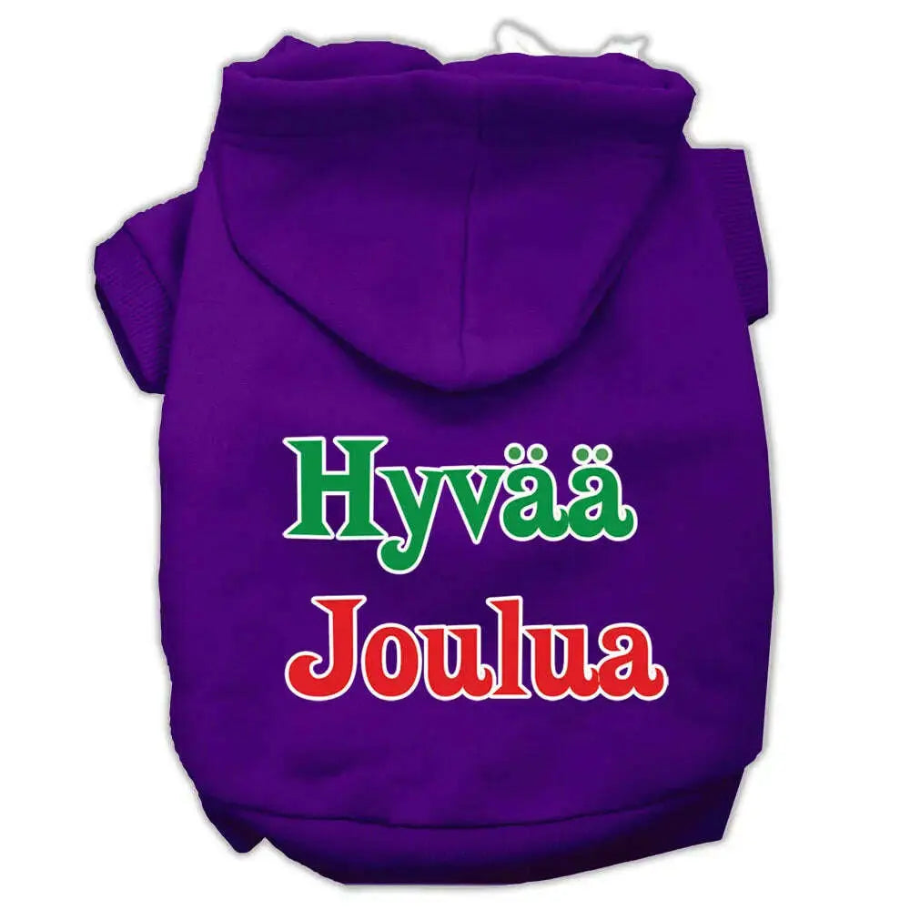 Hyvaa-Joulua-Screen-Print-Pet-Hoodies-Purple-S-GreatEagleInc-319380194