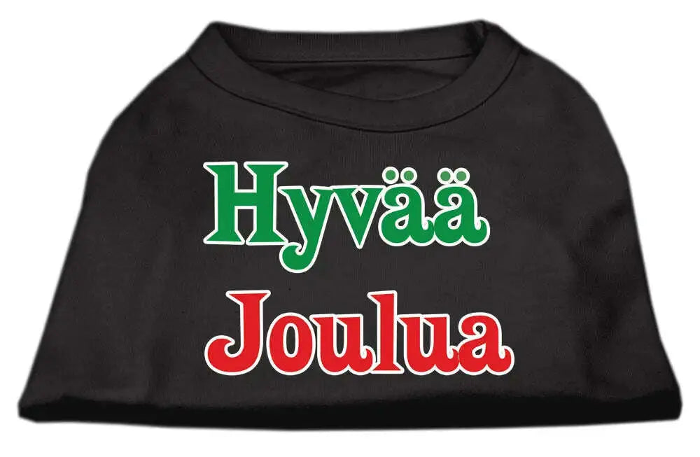 Hyvaa-Joulua-Screen-Print-Shirt-Black-M-GreatEagleInc-333829754