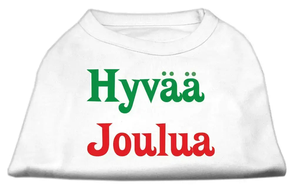 Hyvaa-Joulua-Screen-Print-Shirt-White-Xxl-GreatEagleInc-318850742