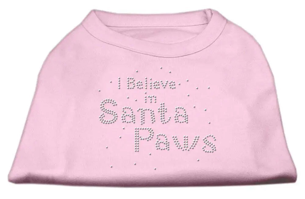 I-Believe-In-Santa-Paws-Shirt-Light-Pink-L-GreatEagleInc-319861894