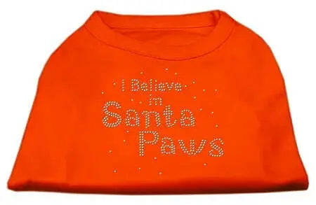 I-Believe-In-Santa-Paws-Shirt-Orange-Med-GreatEagleInc-319860543