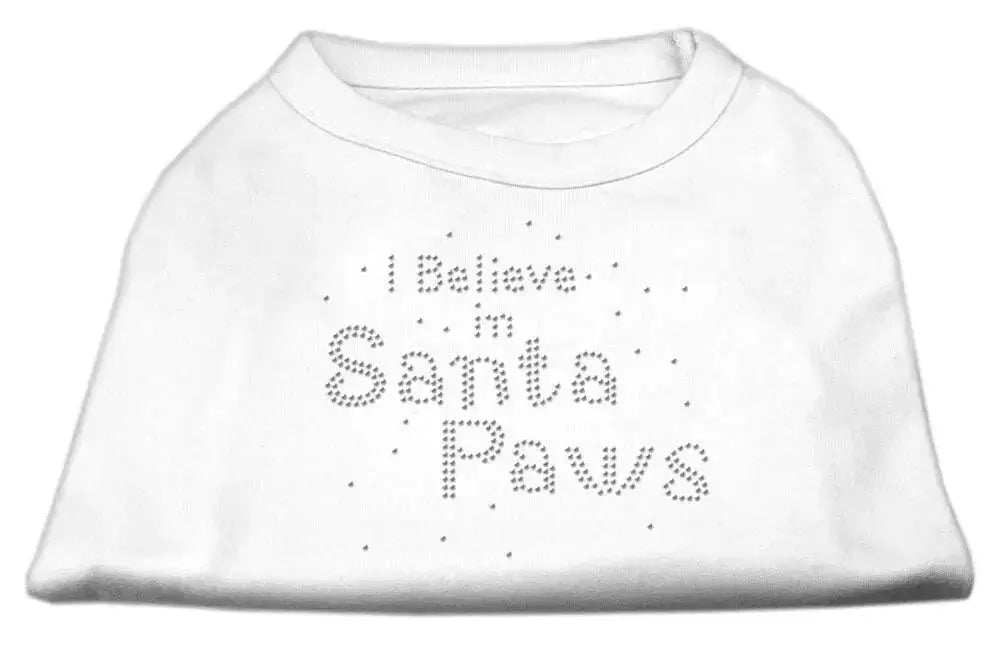 I-Believe-In-Santa-Paws-Shirt-White-S-GreatEagleInc-319859766