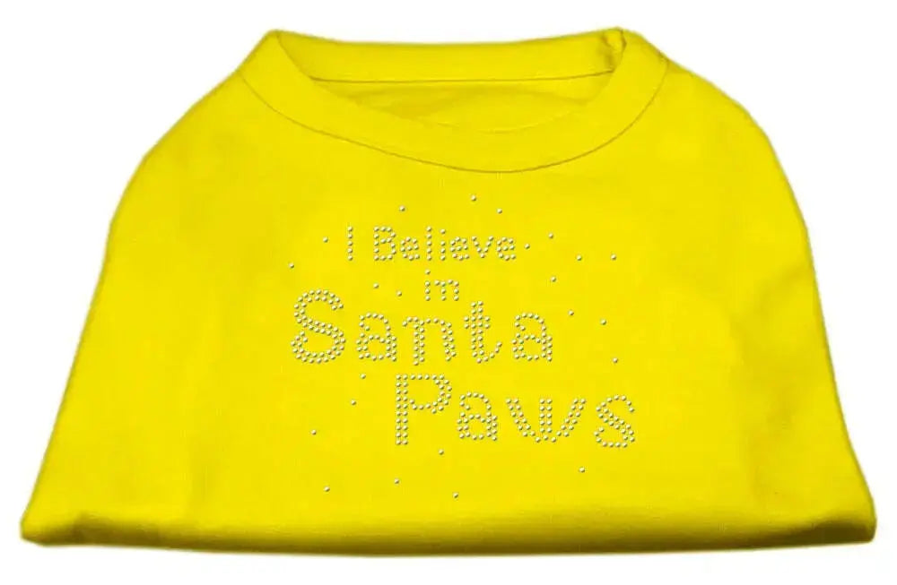 I-Believe-In-Santa-Paws-Shirt-Yellow-Med-GreatEagleInc-319860185