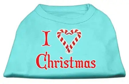 I-Heart-Christmas-Screen-Print-Shirt-Aqua-Xs-GreatEagleInc-333705185