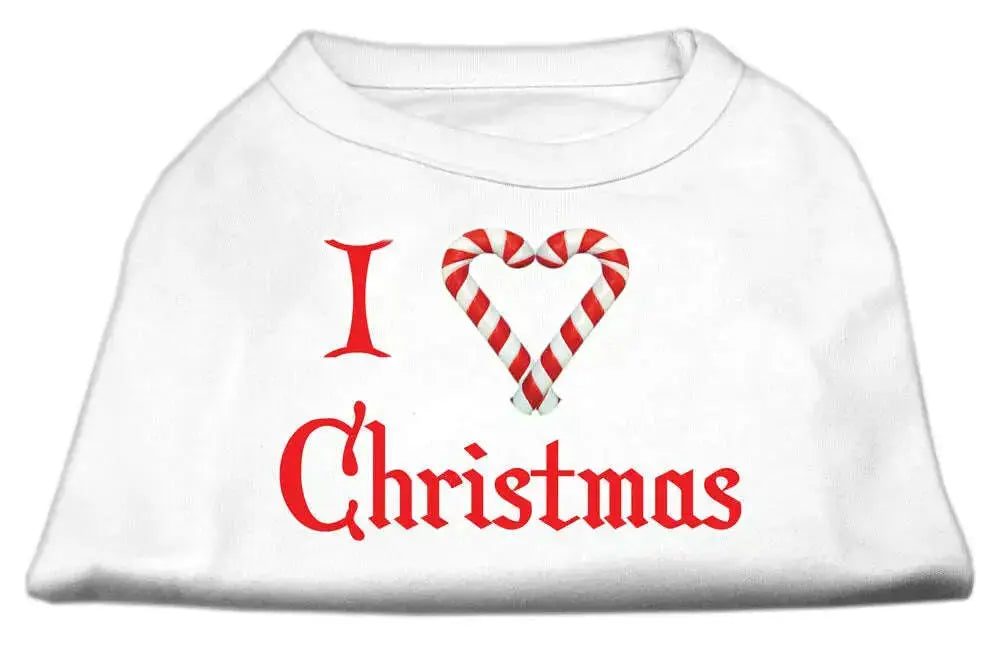 I-Heart-Christmas-Screen-Print-Shirt-White-Med-GreatEagleInc-318525432