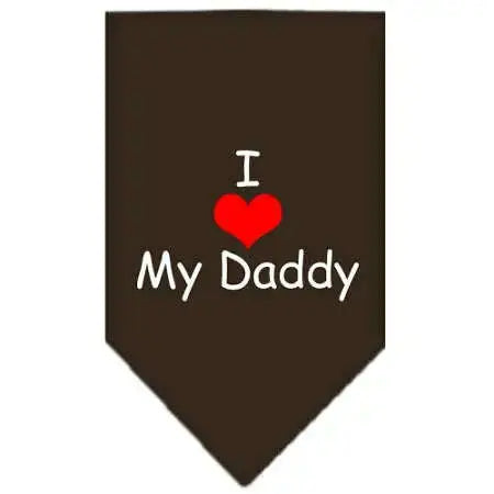 I-Heart-My-Daddy-Screen-Print-Bandana-Cocoa-Small-GreatEagleInc-333811893