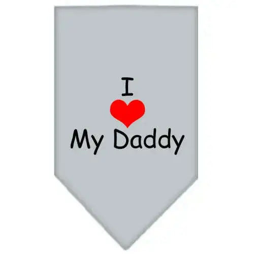 I-Heart-My-Daddy-Screen-Print-Bandana-Grey-Large-GreatEagleInc-333918893