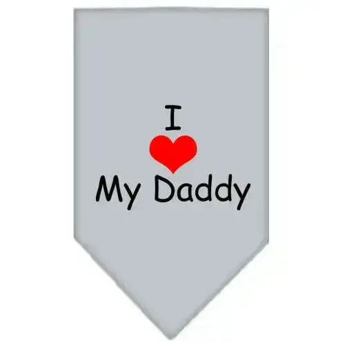 I-Heart-My-Daddy-Screen-Print-Bandana-Grey-Large-GreatEagleInc-333918893