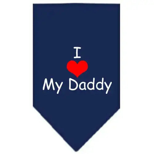 I-Heart-My-Daddy-Screen-Print-Bandana-Navy-Blue-Large-GreatEagleInc-333918619