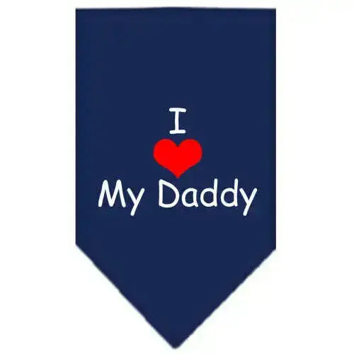 I-Heart-My-Daddy-Screen-Print-Bandana-Navy-Blue-Small-GreatEagleInc-318596312