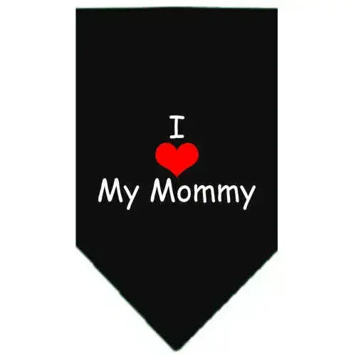 I-Heart-My-Mommy-Screen-Print-Bandana-Black-Large-GreatEagleInc-333811531