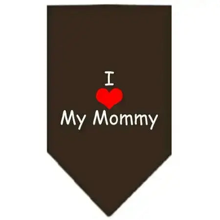 I-Heart-My-Mommy-Screen-Print-Bandana-Cocoa-Large-GreatEagleInc-333811415