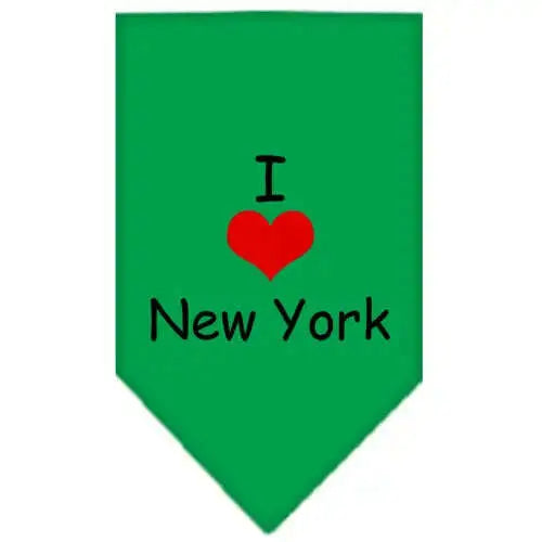 I-Heart-New-York-Screen-Print-Bandana-Emerald-Green-Large-GreatEagleInc-333810195
