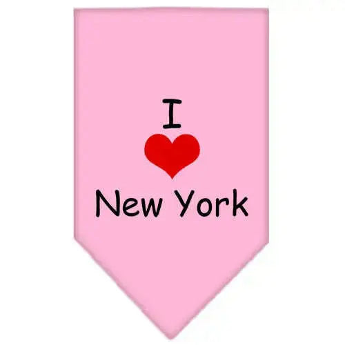 I-Heart-New-York-Screen-Print-Bandana-Light-Pink-Small-GreatEagleInc-333809526