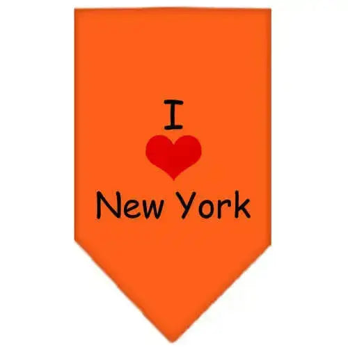 I-Heart-New-York-Screen-Print-Bandana-Orange-Small-GreatEagleInc-333809449