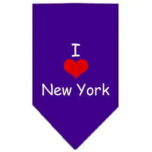 I-Heart-New-York-Screen-Print-Bandana-Purple-Large-GreatEagleInc-333809893