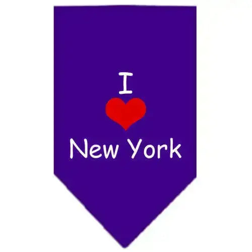 I-Heart-New-York-Screen-Print-Bandana-Purple-Large-GreatEagleInc-333809893