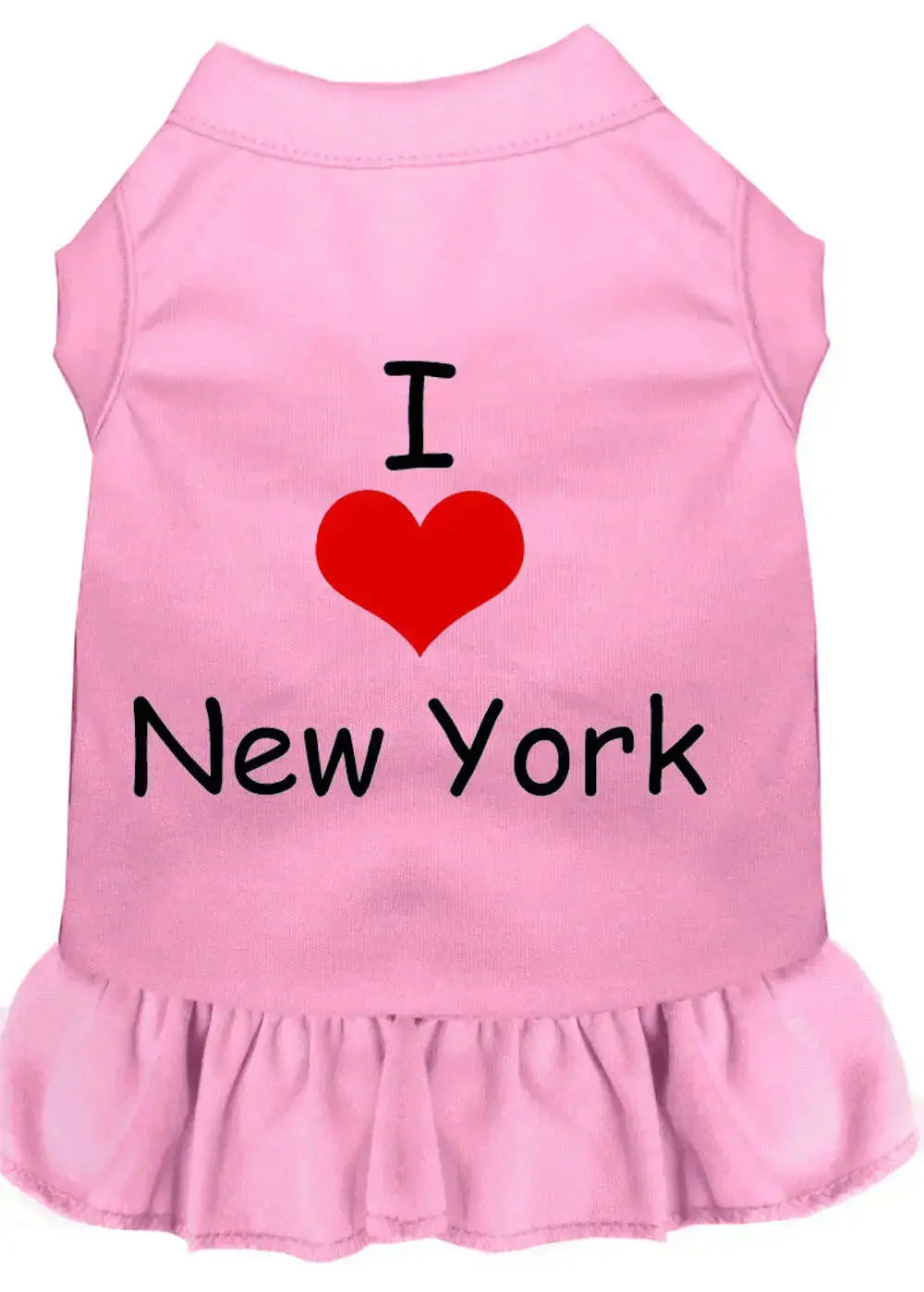 I-Heart-New-York-Screen-Print-Dress-Light-Pink-Lg-GreatEagleInc-318744767