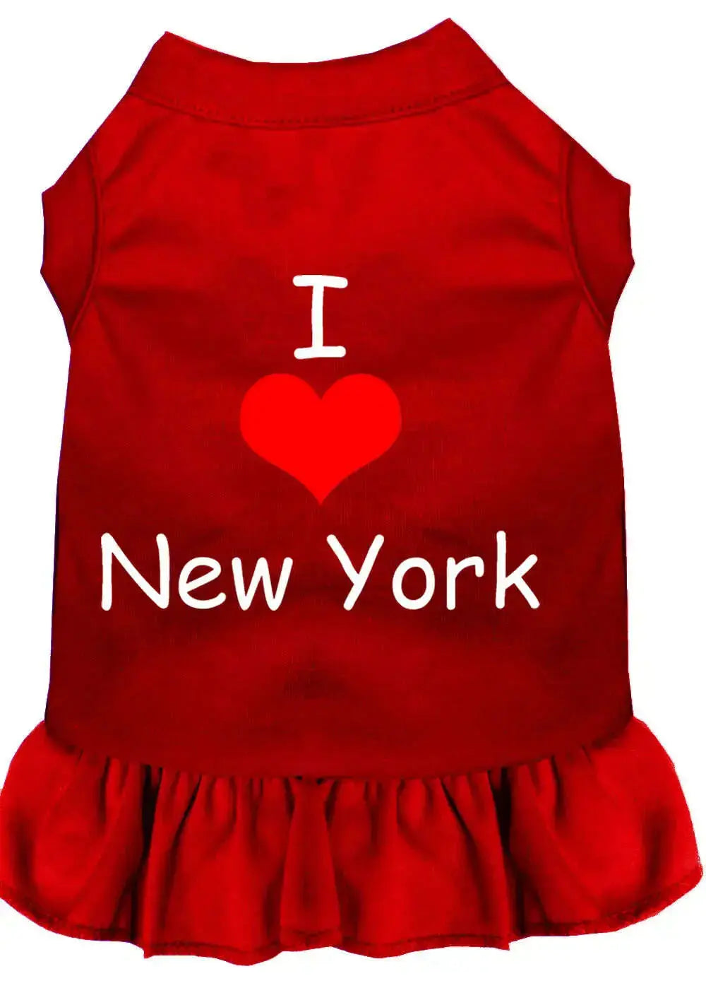 I-Heart-New-York-Screen-Print-Dress-Red-Med-GreatEagleInc-320049438