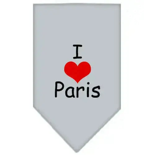 I-Heart-Paris-Screen-Print-Bandana-Grey-Large-GreatEagleInc-318566288