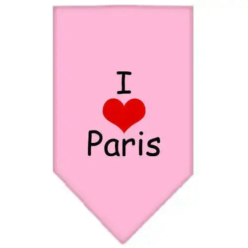 I-Heart-Paris-Screen-Print-Bandana-Light-Pink-Large-GreatEagleInc-333808947