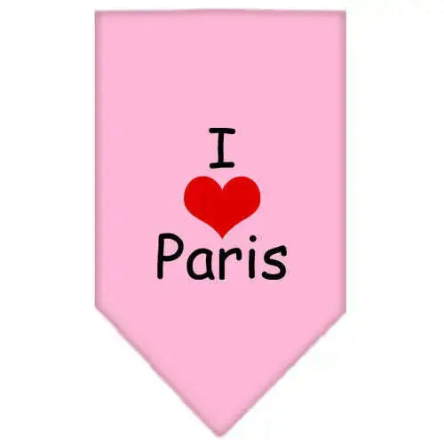 I-Heart-Paris-Screen-Print-Bandana-Light-Pink-Large-GreatEagleInc-333808947