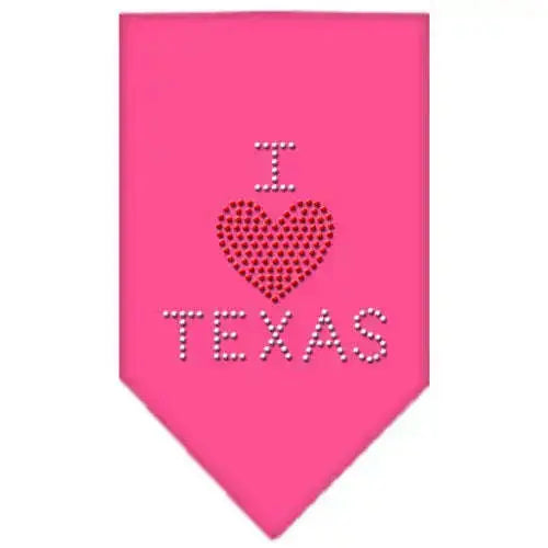 I-Heart-Texas-Rhinestone-Bandana-Bright-Pink-Large-GreatEagleInc-319302275