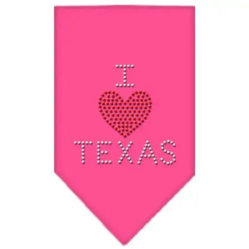 I-Heart-Texas-Rhinestone-Bandana-Bright-Pink-Small-GreatEagleInc-319301117