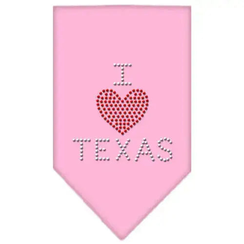I-Heart-Texas-Rhinestone-Bandana-Light-Pink-Large-GreatEagleInc-319301876