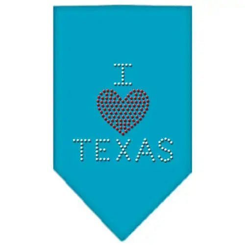 I-Heart-Texas-Rhinestone-Bandana-Turquoise-Large-GreatEagleInc-319301428