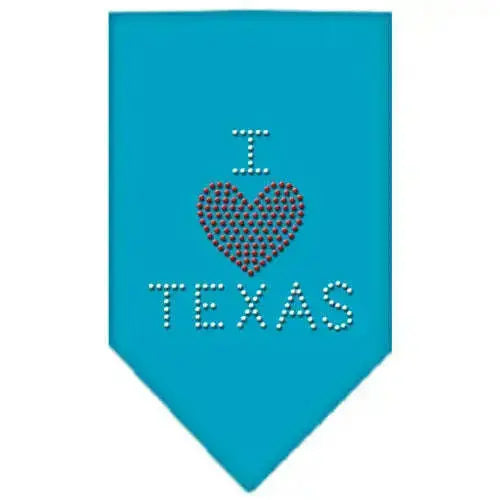 I-Heart-Texas-Rhinestone-Bandana-Turquoise-Small-GreatEagleInc-319300638