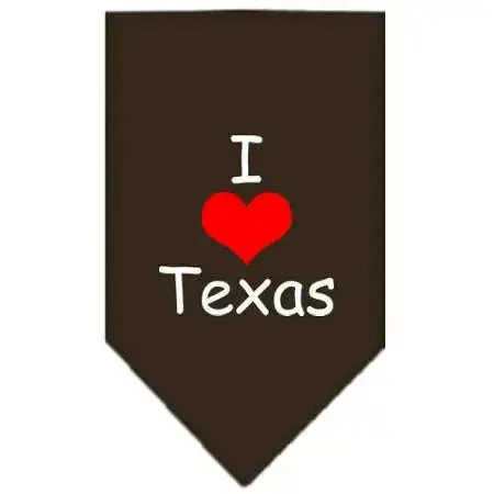I-Heart-Texas-Screen-Print-Bandana-Cocoa-Large-GreatEagleInc-333808496