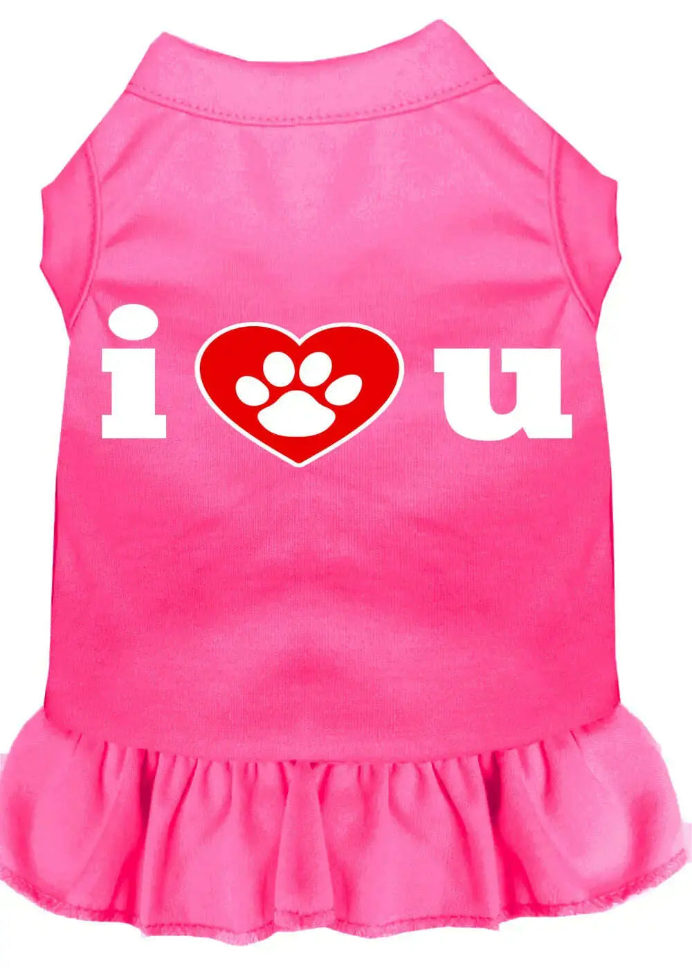 I-Heart-You-Screen-Print-Dress-Bright-Pink-Xxl-GreatEagleInc-320040487