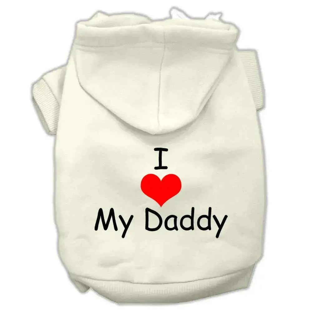 I-Love-My-Daddy-Screen-Print-Pet-Hoodies-Cream-Size-Xs-GreatEagleInc-318630653
