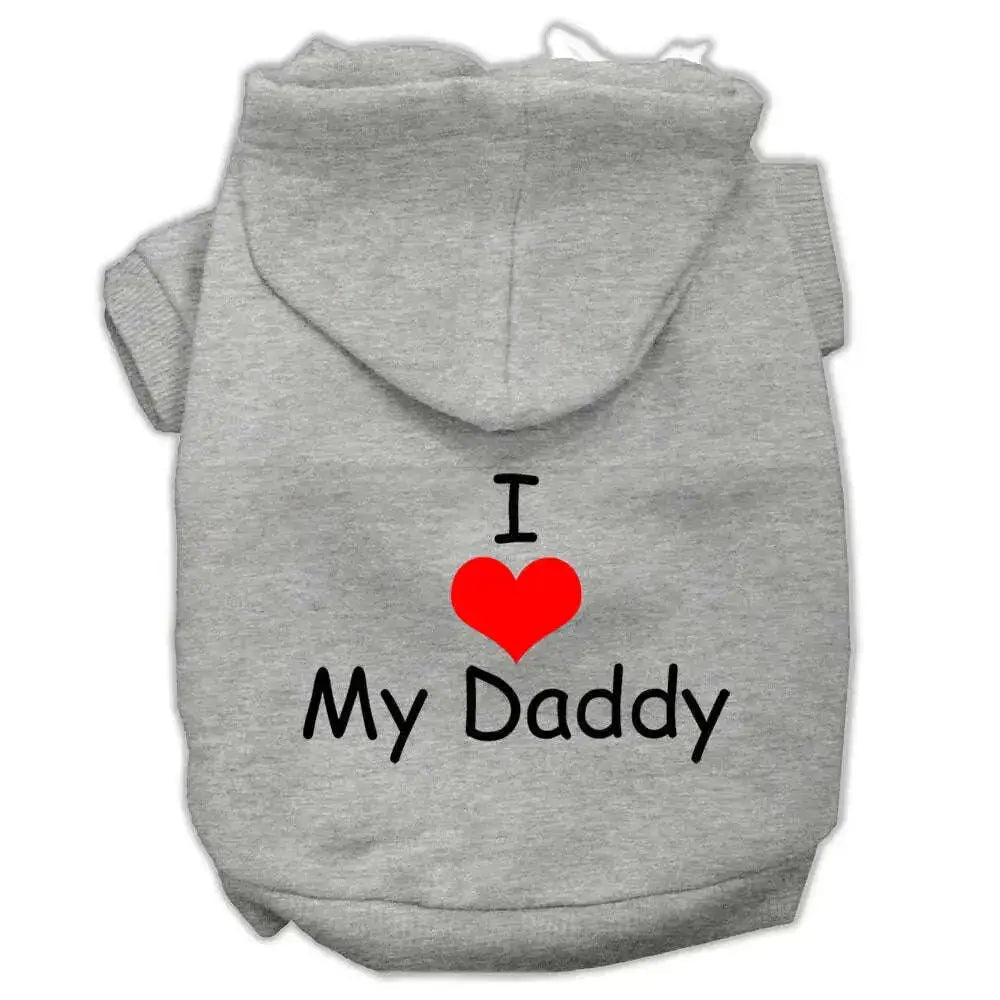 I-Love-My-Daddy-Screen-Print-Pet-Hoodies-Grey-Size-Xl-GreatEagleInc-320170745