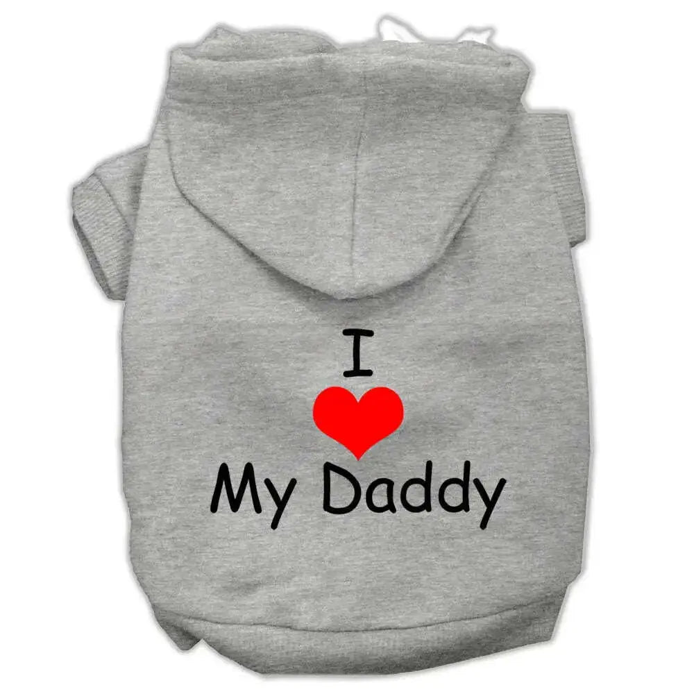 I-Love-My-Daddy-Screen-Print-Pet-Hoodies-Grey-Size-Xxl-GreatEagleInc-320169544