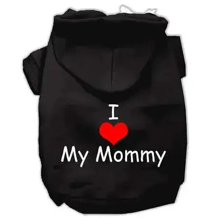 I-Love-My-Mommy-Screen-Print-Pet-Hoodies-Black-Size-Med-GreatEagleInc-320168082