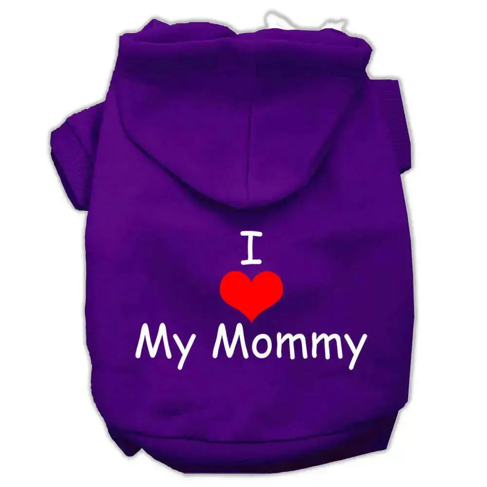 I-Love-My-Mommy-Screen-Print-Pet-Hoodies-Purple-Size-Xxl-GreatEagleInc-320164676