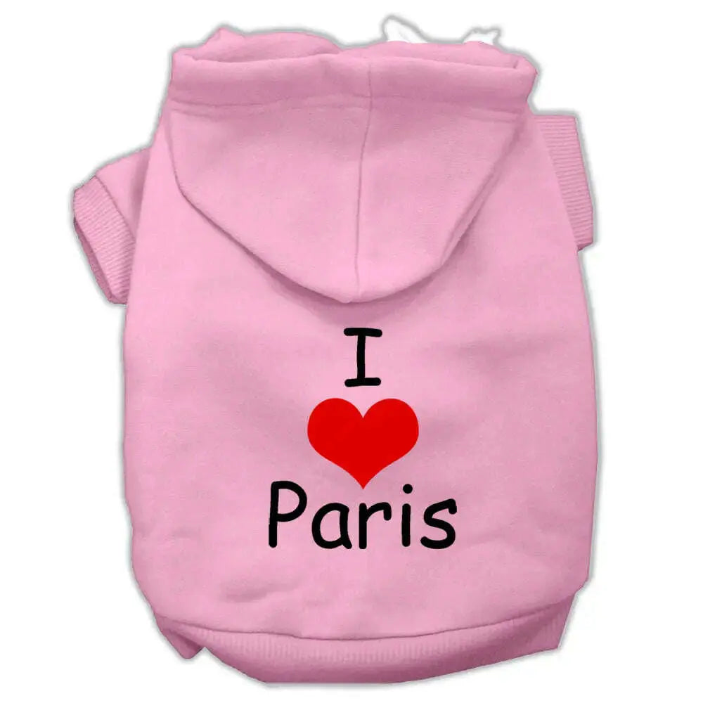 I-Love-Paris-Screen-Print-Pet-Hoodies-Pink-Size-Xs-GreatEagleInc-333792016