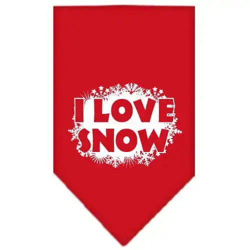 I-Love-Snow-Screen-Print-Bandana-Red-Large-GreatEagleInc-319822681