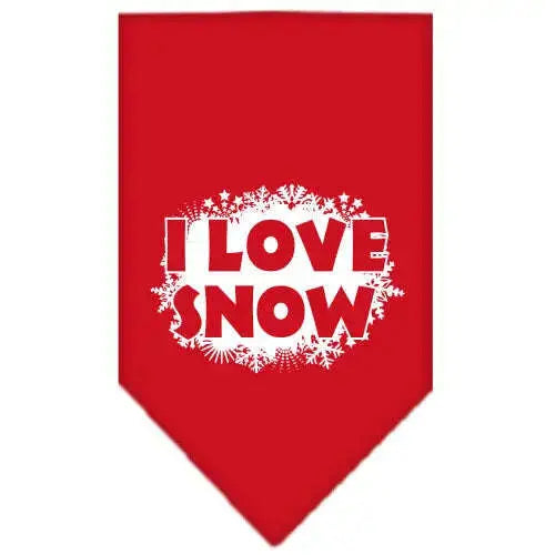I-Love-Snow-Screen-Print-Bandana-Red-Large-GreatEagleInc-319822681