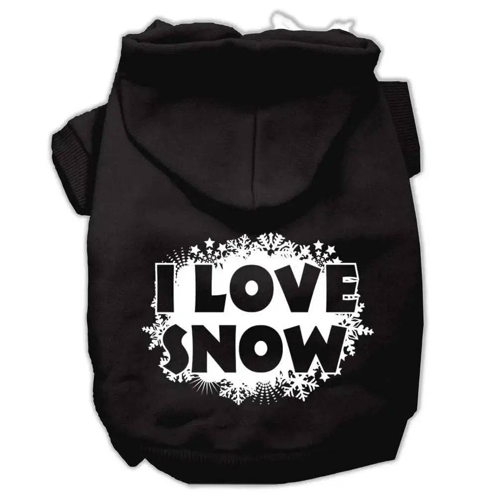 I-Love-Snow-Screenprint-Pet-Hoodies-Black-Size-Xxl-GreatEagleInc-333930241