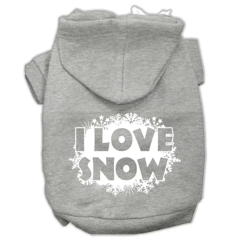 I-Love-Snow-Screenprint-Pet-Hoodies-Grey-Size-L-GreatEagleInc-333969266