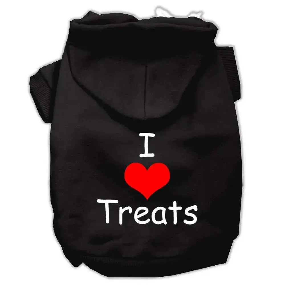 I-Love-Treats-Screen-Print-Pet-Hoodies-Black-Size-Xl-GreatEagleInc-319016448