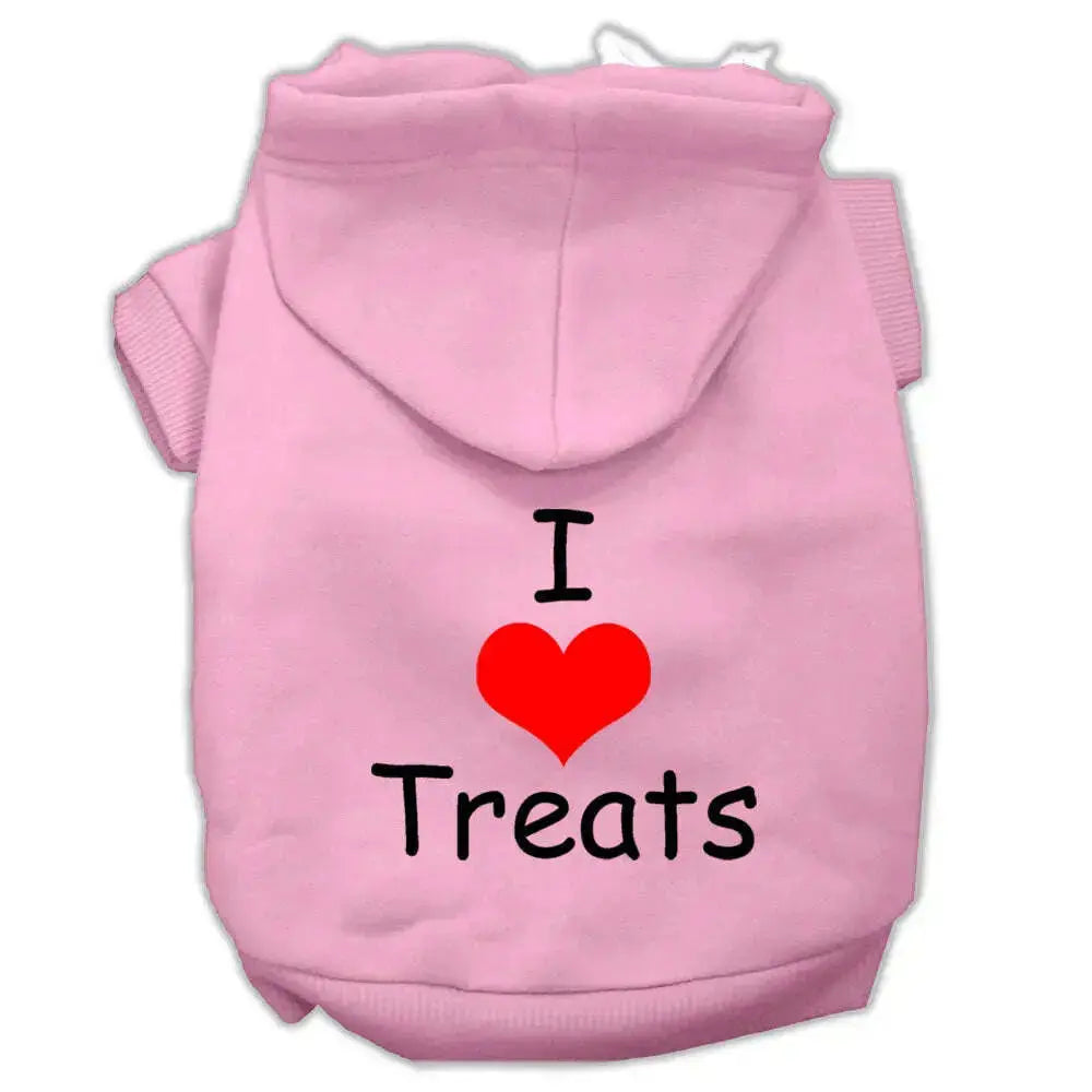 I-Love-Treats-Screen-Print-Pet-Hoodies-Pink-Size-Sm-GreatEagleInc-319016247